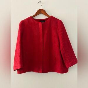 Talbots Red 3/4 Sleeve Beautiful Blazer Jacket SZ 8